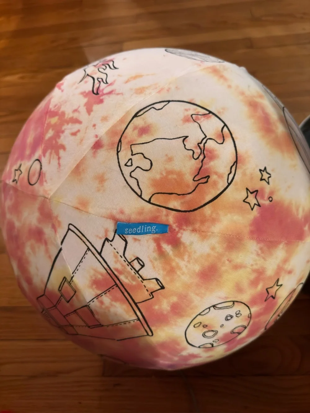 🆓📦Seedling Tie Dye Color the Galaxy Bounce Ball